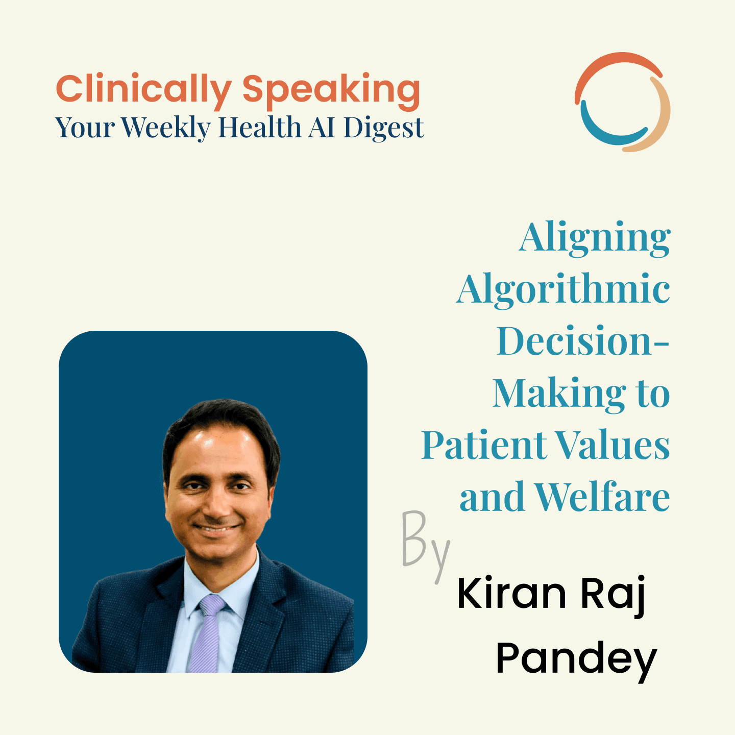 Aligning Algorithmic Decision-Making to Patient Values and Welfare