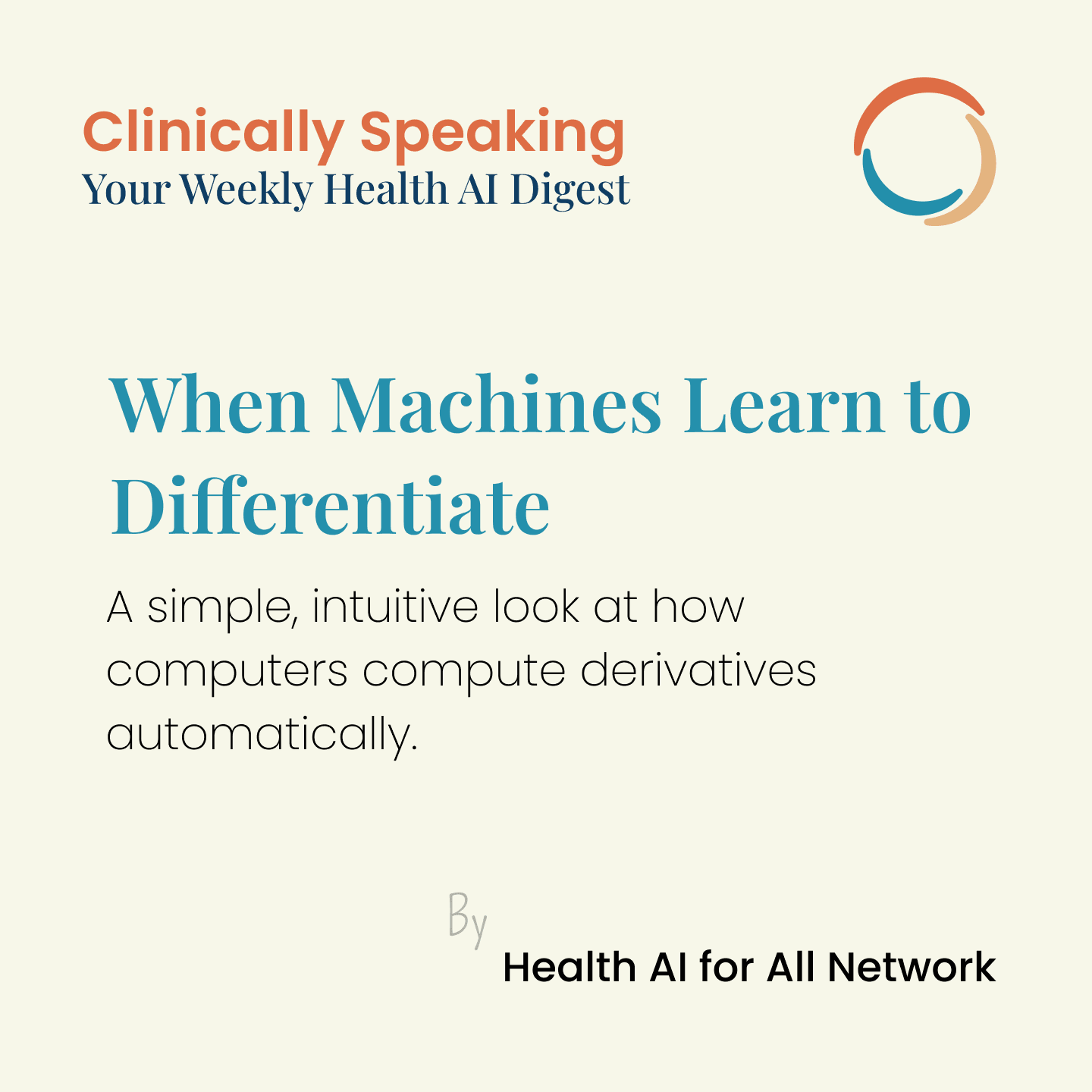 When Machines Learn to Differentiate